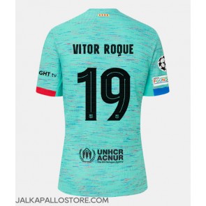 Barcelona Vitor Roque #19 Kolmaspaita 2023-24 Lyhythihainen